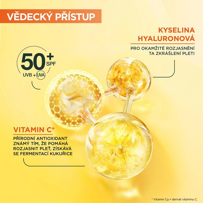 Skin Naturals Vitamin C denní rozjasňující UV fluid SPF 50+ invisible - 3